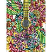 paintsworks pencil by numbers blooming guitar