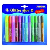 Pack Of 12 Glitter Glue Pens
