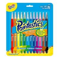 Pack Of 12 Classic Colours Fine Tip Washable Paint Brushes