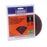 Pack Of 5 Draper Coarse Aluminium Oxide Discs