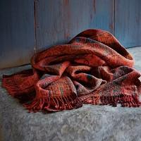 paisley wool throw