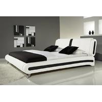 palermo italian faux leather bed