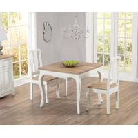 palais 90cm shabby chic dining table with chairs