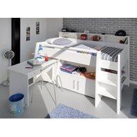 PARISOT KIDS SWAN MID SLEEPER with Desk and Storage