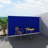 patio terrace side awning 180 x 300 cm blue