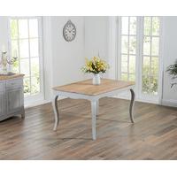 parisian 130cm grey shabby chic dining table