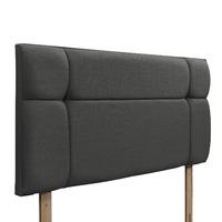 Pavia Upholstered Headboard - Small Double - Granite