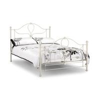 paris stone white metal bed single double or king