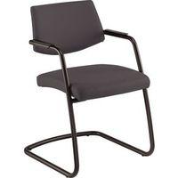 passepartout chair high back cantilever vistors chair black frame dra  ...