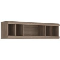 park lane oak and champagne wall unit