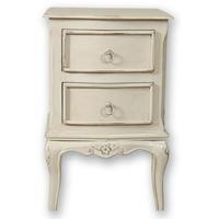 Paris Off White Bedside Cabinet - 2 Drawer