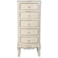 Paris Off White Tall Chest of Drawer - 5 Drawer