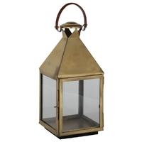 Pacific Lifestyle Antique Brass Stainless Steel Square Lantern