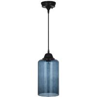 Pacific Lifestyle Teal Glass Closh Electrified Pendant