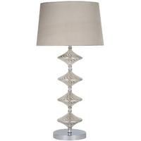 Pacific Lifestyle Metal and Lustre Glass Table Lamp 30044LSC