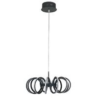 Pacific Lifestyle Black LED Spiral Pendant