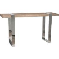 Pacific Lifestyle Camden Natural Fir Wood and Stainless Steel Console Table