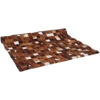 Pacific Lifestyle Ivory Brown Cow Hide Rug