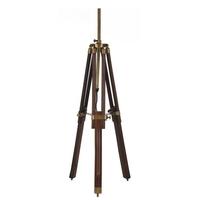 pacific lifestyle dark wood tripod table lamp