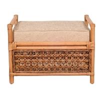 pacific lifestyle ottawa natural wash footstool excluding cushion