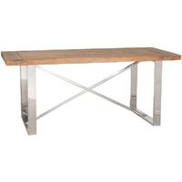 Pacific Lifestyle Camden Natural Fir Wood and Stainless Steel Dining Table