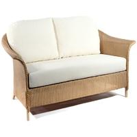 pacific lifestyle windsor lloyd loom 2 seater sofa with cushion