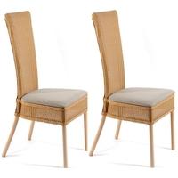 pacific lifestyle wolsley lloyd loom dining chair cushion pad pair