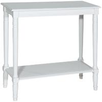 Pacific Lifestyle Heritage Ivory Wood Console Table with Shelf