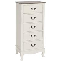 Pacific Lifestyle Provencale Antique White 5 Drawer Unit