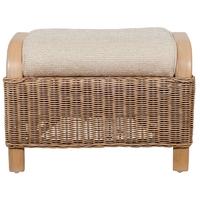 pacific lifestyle verona natural wash footstool excluding cushion