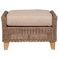 Pacific Lifestyle Wyndham Natural Wash Footstool Excluding Cushion