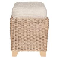 Pacific Lifestyle Manitoba Natural Wash Footstool Excluding Cushion