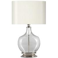 Pacific Lifestyle Clear Glass and Nickel Table Lamp