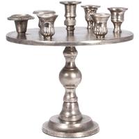 pacific lifestyle antique nickel raw cast candle holder