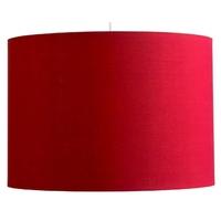 Pacific Lifestyle 25cm Red Poly Cotton Cylinder Drum Shade