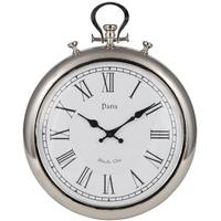 Pacific Lifestyle Silver Metal Round Wall Clock