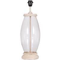 Pacific Lifestyle Clear Glass and Wood Table Lamp