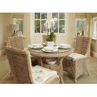 Pacific Lifestyle Natural Wash Borneo 5 Pce Dining Set