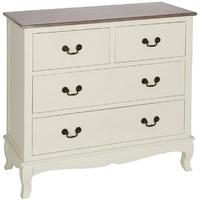 pacific lifestyle provencale antique white 4 drawer unit