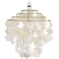 Pacific Lifestyle Capiz 4 Tier Butterfly Easy Fit Pendant