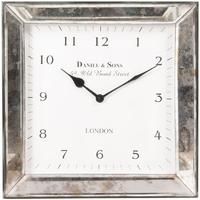 Pacific Lifestyle Antique Silver Square Wall Clock
