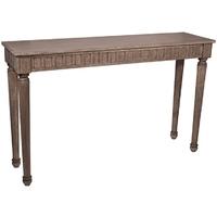 Pacific Lifestyle Clarence Weathered Vintage Mango Wood Grooved Console Table