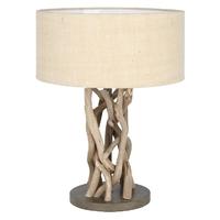 Pacific Lifestyle Driftwood and Natural Jute Table Lamp Complete