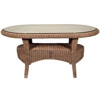 Pacific Lifestyle Natural Wash Borneo Oval Dining Table Frame Only