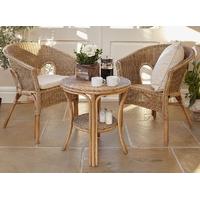 Pacific Lifestyle Oak Wash Boston Bistro Dining Set with 2 Chairs