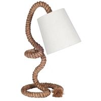 Pacific Lifestyle Rope Task Table Lamp Complete with Natural Shade
