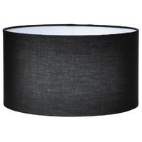 pacific lifestyle 45cm black poly cotton cylinder drum shade