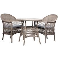 pacific lifestyle torino natural stone 3 piece bistro set