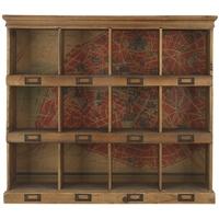 Pacific Lifestyle Columbus Fir Wood and MDF 12 Section Wall Storage - Large