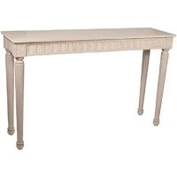 Pacific Lifestyle Canterbury Vintage Sand Mango Wood Grooved Console Table